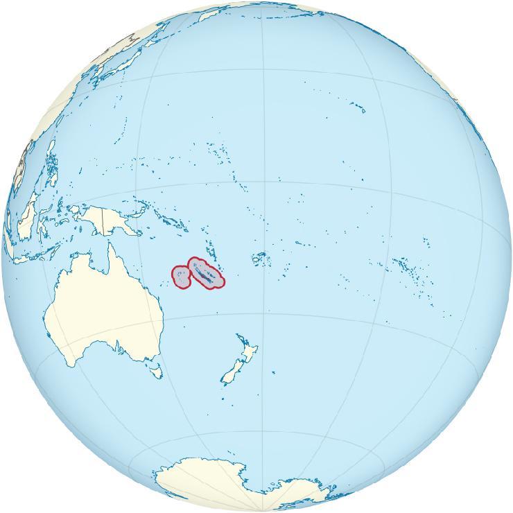 Положај Нове Каледоније