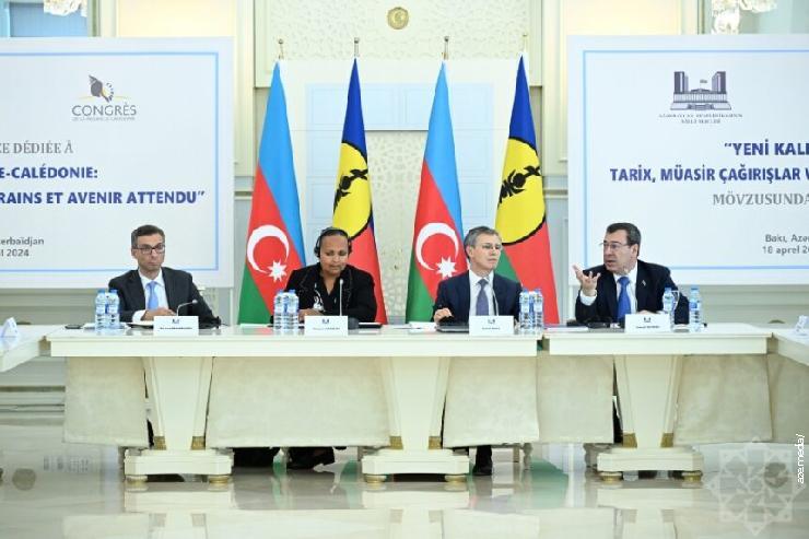 Конференција „Историја, савремени изазови и очекивана будућност“ у азербејџанском парламенту са представницима Конгреса Нове Каледоније, април 2024.