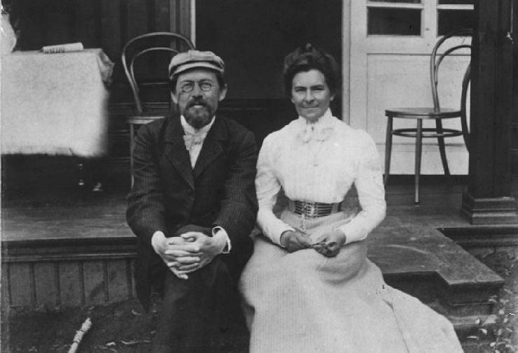 Anton Pavlovič Čehov i Olga Kniper-Čehova 1902.