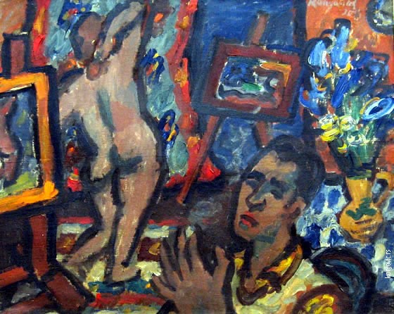 Сликар и модел (1935)